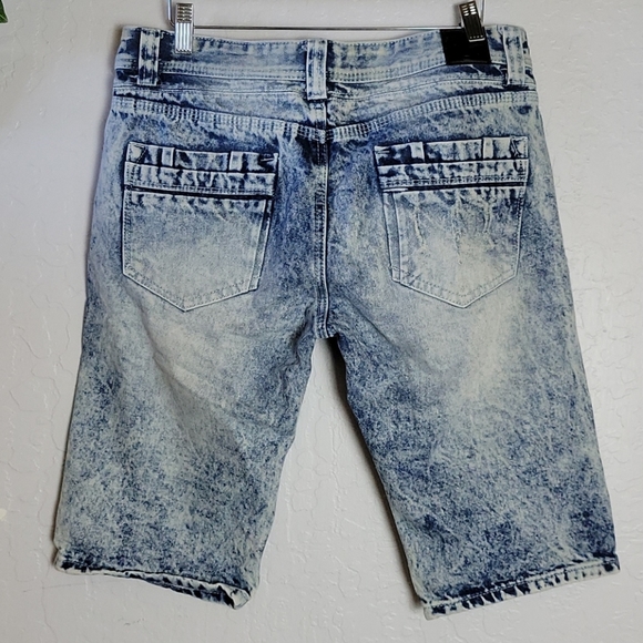 TRILL NATION Distressed shredded Shorts 32 - Picture 3 of 10